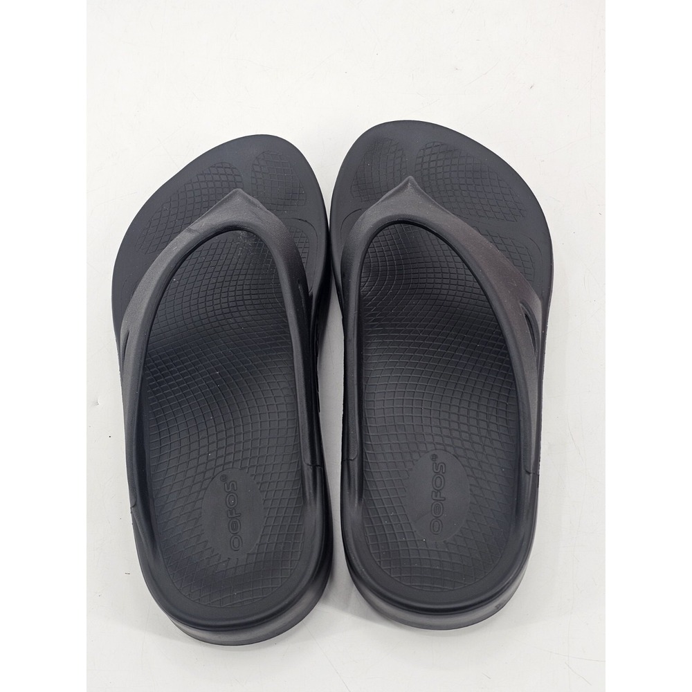 Oofos Original Unisex Recovery Thong Flip Flop Black Unisex M's 11 W's 13 EU 44 - Picture 3 of 11